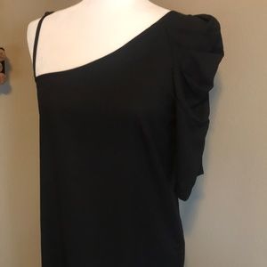 Gorgeous ruffle one shoulder dress